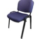 Silla de Visita Allegro sin Brazos en Tela Mini Color Azul Marino