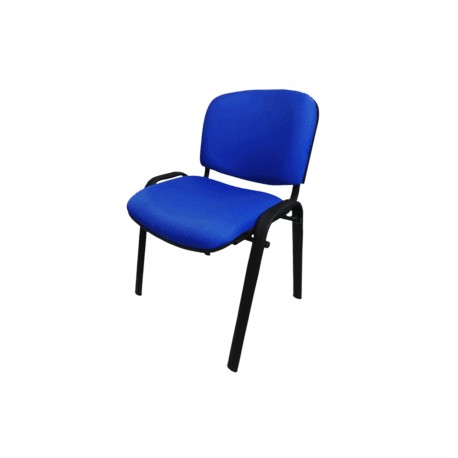 Silla de Visita Allegro sin Brazos en Tela Mini Color Azul Eléctrico