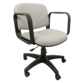 Silla Operativa Allegro con Brazos en Tela Mini Color Acero