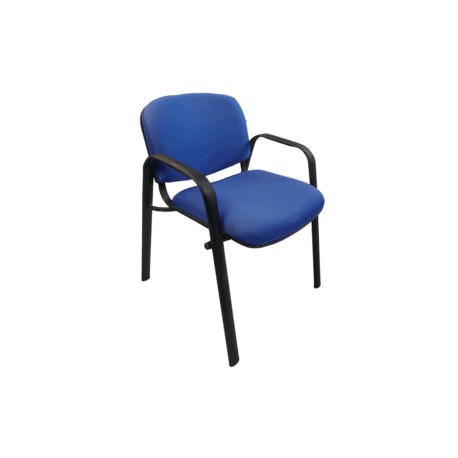 Silla de Visita Allegro con Brazos en Tela Mini Color Eléctrico