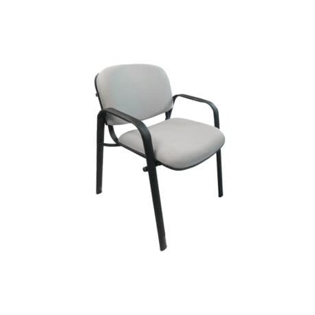 Silla de Visita Allegro con Brazos en Tela Mini Color Acero