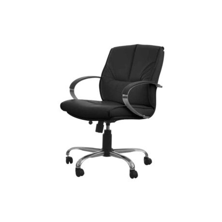 Silla Semi-Ejecutiva Kahlo Piel Negro