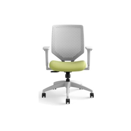 Silla Ejecutiva Solve Respaldo Gris/Asiento Verde