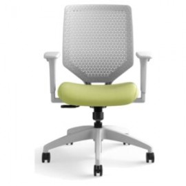 Silla Ejecutiva Solve Respaldo Gris/Asiento Verde