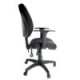 Silla operativa E101 con brazos ajustables en tela Negro