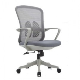 Silla Operativa Organic Mesh y Tela Gris