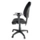 Silla operativa E101 con brazos ajustables en tela Negro