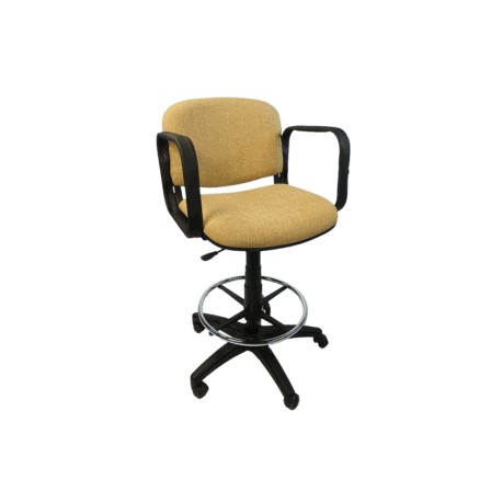 Silla Cajero Allegro con Brazos en Tela Addison Color Mango