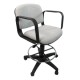 Silla Cajero Allegro con Brazos en Tela Addison Color Gris ClAro