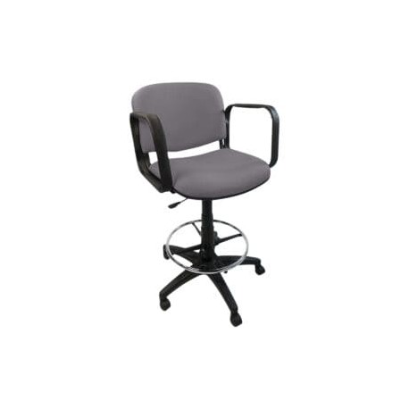 Silla Cajero Allegro con Brazos en Tela Adison Color Grey
