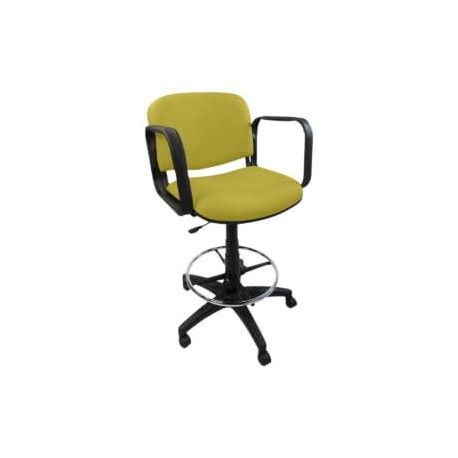 Silla Cajero Allegro con Brazos en Tela Adison Color Pera