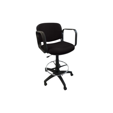 Silla Cajero Allegro con Brazos en Tela Adison Color Plomo
