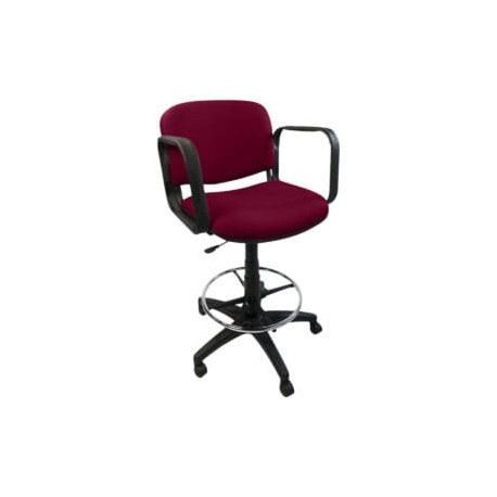 Silla Cajero Allegro con Brazos en Tela Mini Color Cereza