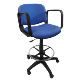 Silla Cajero Allegro con Brazos en Tela Mini Color Eléctrico