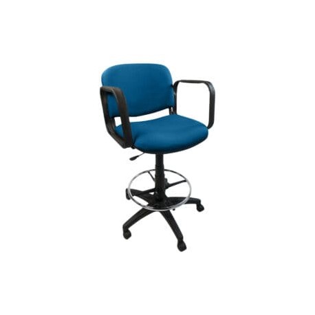 Silla Cajero Allegro con Brazos en Tela Mini Color Pizarra