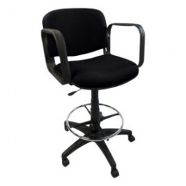 Silla Cajero Allegro con Brazos en Tela Stella Color negro