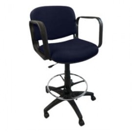 Silla Cajero Allegro con Brazos en Tela Stella Color Marino