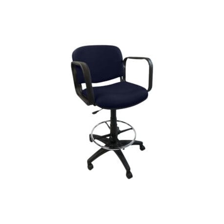 Silla Cajero Allegro con Brazos en Tela Stella Color Marino