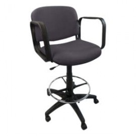 Silla Cajero Allegro con Brazos en Tela Stella Color Stone