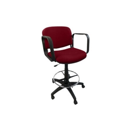 Silla Cajero Allegro con Brazos en Tela Stella Color Vino