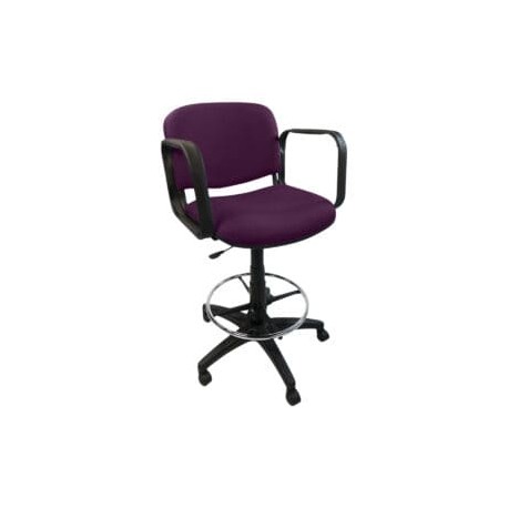 Silla Cajero Allegro con Brazos en Tela Stella Color Uva