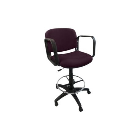 Silla Cajero Allegro con Brazos en Tela Stella Color Violeta