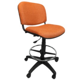 Silla Cajero Allegro sin Brazos en Rela Addison Color Naranja
