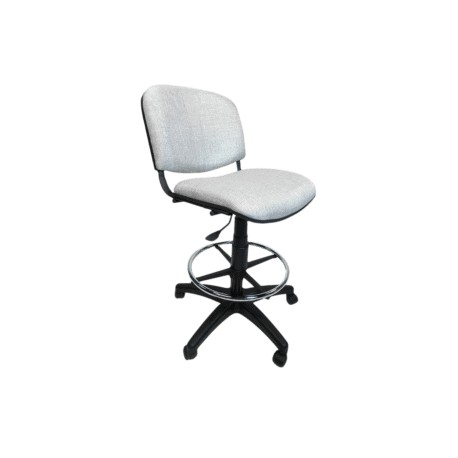 Silla Cajero Allegro sin Brazos en Tela Addison Color Gris ClAro