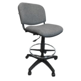 Silla Cajero Allegro sin Brazos en Tela Addison Color Gris