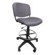 Silla Cajero Allegro Sin Brazos en Tela Adison Color Plata