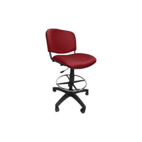 Silla Cajero Allegro Sin Brazos en Tela Adison Color Rojo