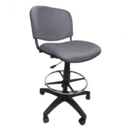 Silla Cajero Allegro Sin Brazos en Tela Adison Color Plata