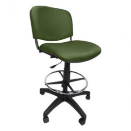 Silla Cajero Allegro Sin Brazos en Tela Adison Color Verde Hoja