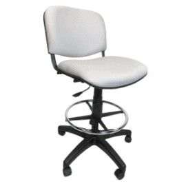 Silla Cajero Allegro sin Brazos en Tela Mini Color Acero