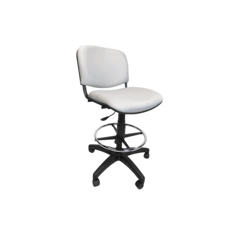 Silla Cajero Allegro sin Brazos en Tela Mini Color Acero