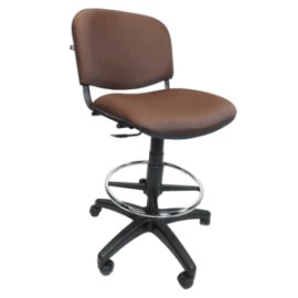 Silla Cajero Allegro sin Brazos en Tela Mini Color Café