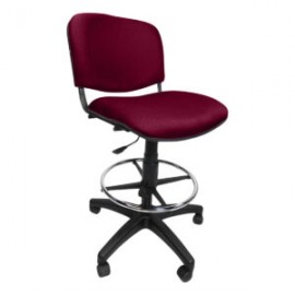 Silla Cajero Allegro Sin Brazos en Tela Mini Color Cereza