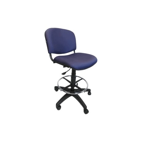 Silla Cajero Allegro sin Brazos en Tela Mini Color Azul Marino