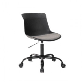 Silla Operativa Eames Acolchonada Color Negro