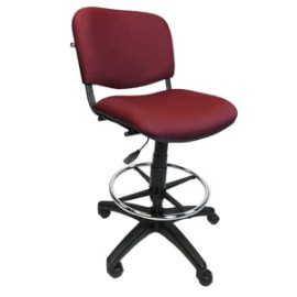 Silla Cajero Allegro sin Brazos en Tela Mini Color Ciruela
