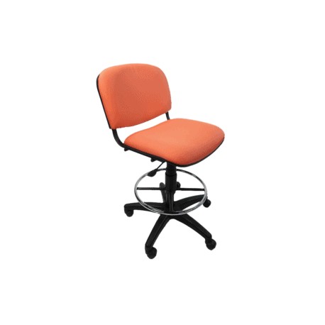 Silla Cajero Allegro Sin Brazos en Tela Mini Color Coral