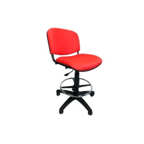 Silla Cajero Allegro Sin Brazos en Tela Mini Color Rojo