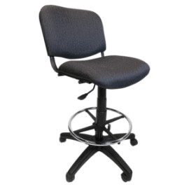 Silla Cajero Allegro sin Brazos en Tela Stanley Color Azul Marino