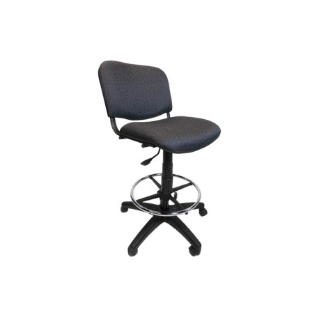 Silla Cajero Allegro sin Brazos en Tela Stanley Color Azul Marino