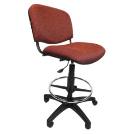 Silla Cajero Allegro Sin Brazos en Tela Stanley Color Ciruela