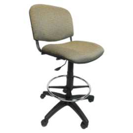Silla Cajero Allegro sin Brazos en Tela Stanley Color Verde