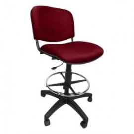 Silla Cajero Allegro Sin Brazos en Tela Stella Color Vino