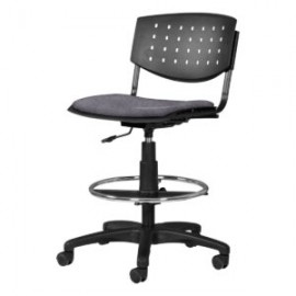 Silla Cajero Brecia Tela Adison Color Plata