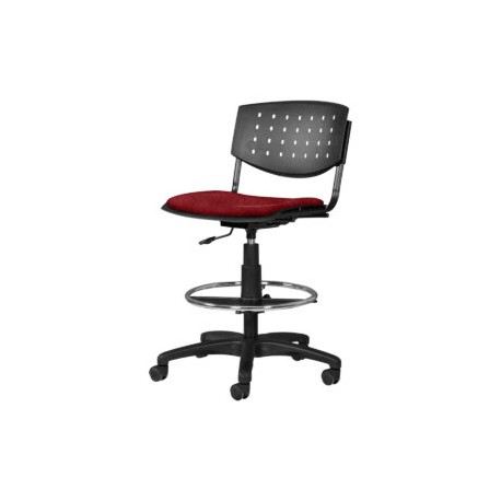Silla Cajero Brecia Tela Adison Color Rojo