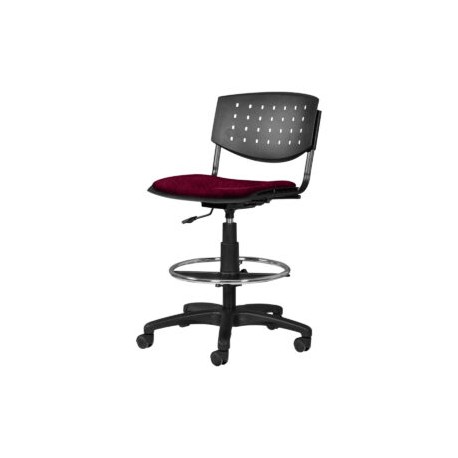 Silla Cajero Brecia Tela Mini Color Cereza